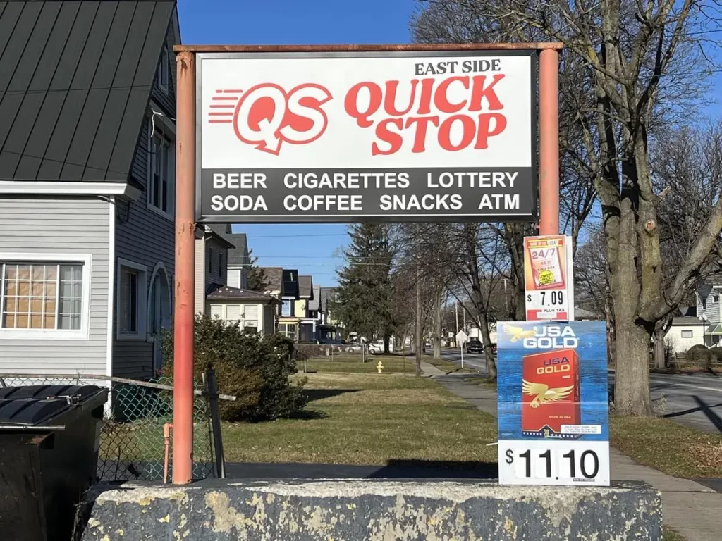 East Side Quick Stop Elmira NY Sign Install Elmira NY
